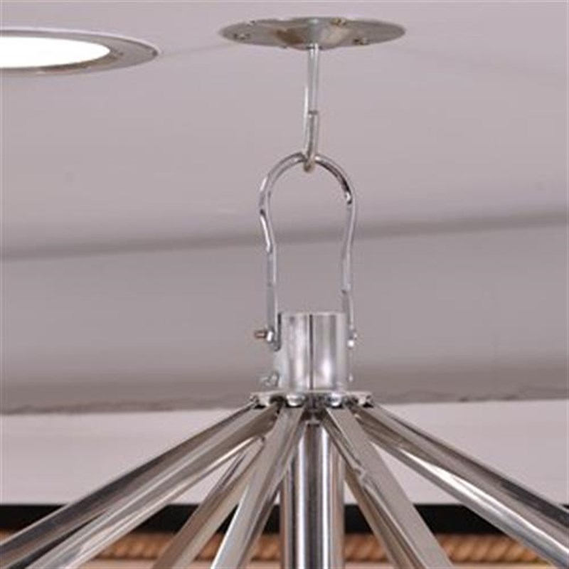 蚊帐单支架悬含吊天花板不蚊帐)圆y形吊天花(收式缩5myE5Cn8伞架