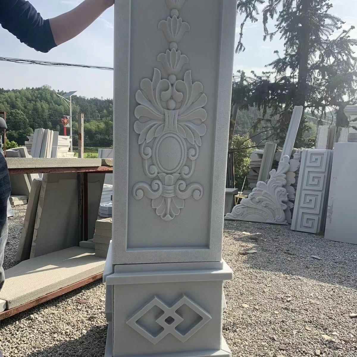 eps罗马柱装饰线 线条柱头柱脚造型别墅I构件包角柱发泡陶瓷外墙