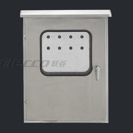 不锈钢内外门箱600*800*250mm/双层门电控箱/IP55室外防水箱