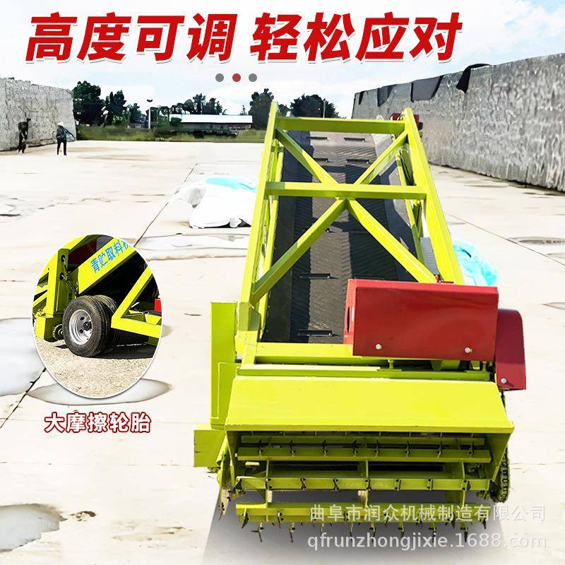 养殖场液压青贮取料机牧场青储窖牧草自动扒料机横移6米取草机