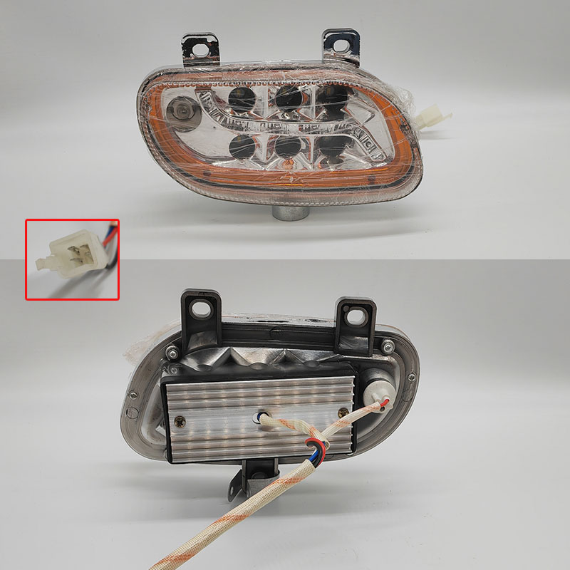 电动三轮车前大灯海宝金迪恒阔LED大灯全封闭篷车四轮车透镜大灯