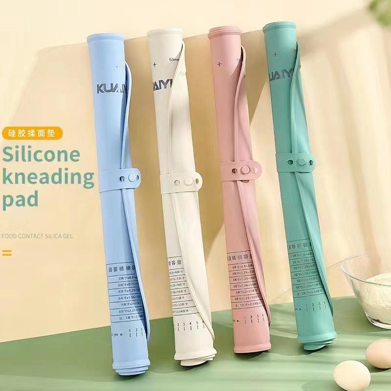 加厚硅胶揉面垫  食用级卡扣收纳多功能面粉垫  家用硅胶和面面板