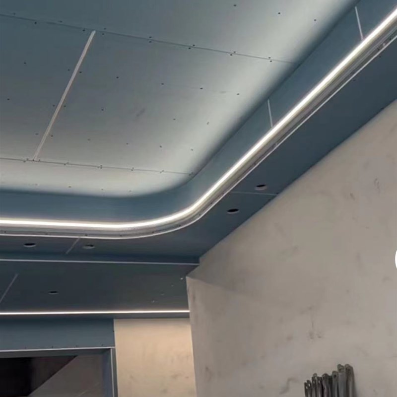 任意弧形灯槽折弯线性灯带内外弯曲线条圆形龙骨花边铝型材线型灯