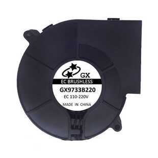 涡轮鼓风机双滚珠100 12032 240V通用机箱烧烤炉离心 9733 EC7530