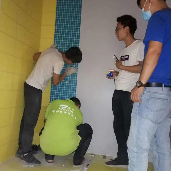 石纹spc石晶墙板锁扣拼接酒店卫生间浴室专用护墙板石塑墙板防水