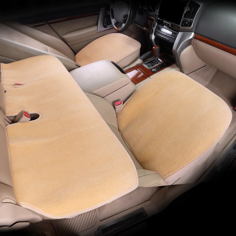 专车定制羊毛汽车坐垫羊绒地C毯垫短毛纯色汽车座套三件套