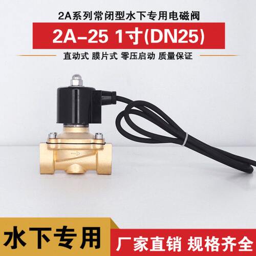 水下电磁阀 防水电磁阀 跑泉喷泉电磁阀1寸DN25室外灌溉电磁阀