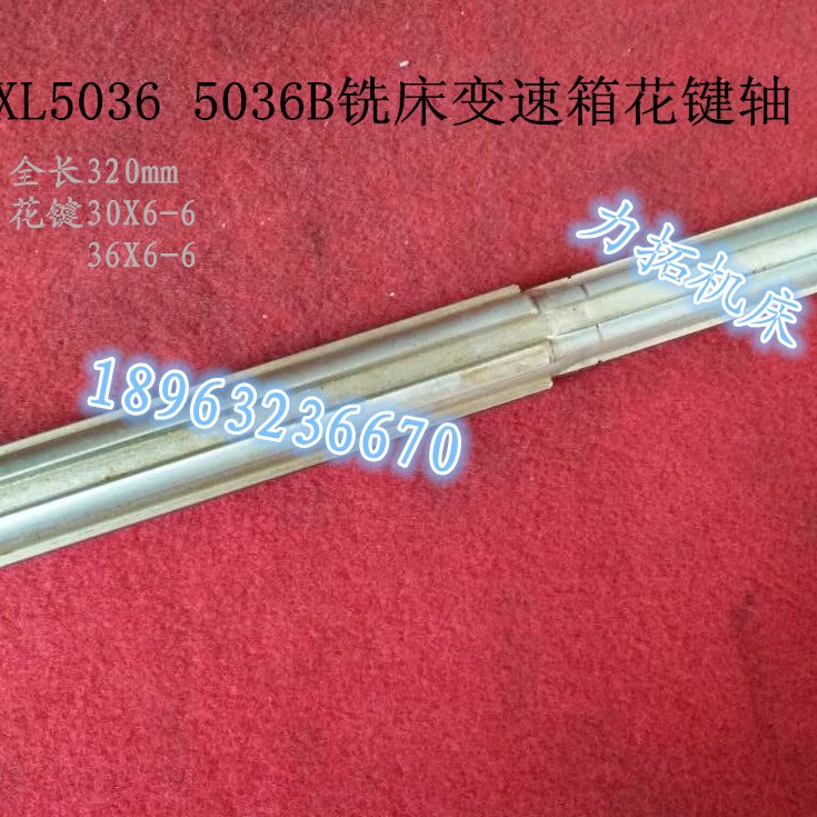 鲁南XL5036B铣床花键轴 威达XL5036立铣齿轮 滕州机床电机配件