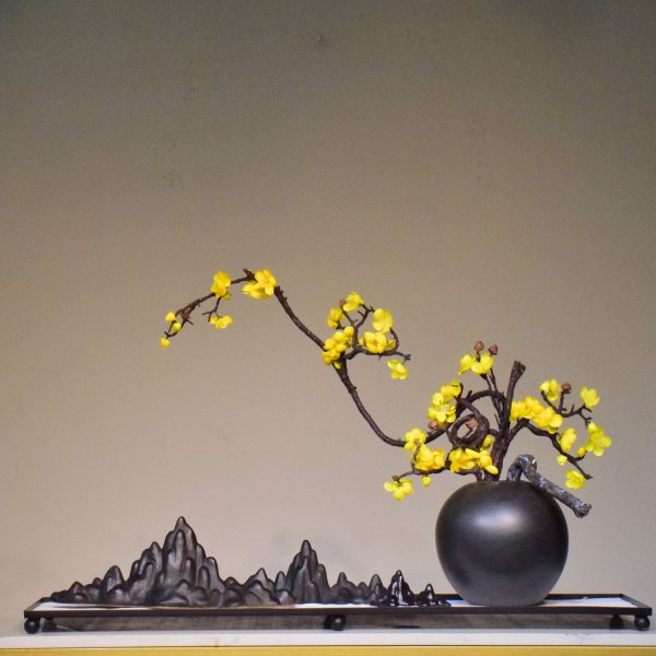 新中式陶瓷花瓶创意简约插花迎春花客厅玄关酒店家居装饰禅意摆件