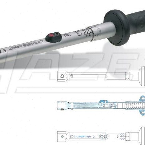 德国哈蔡特HAZET插入式扭力矩扳手 6290-1CT 6291-2CT汽修工具