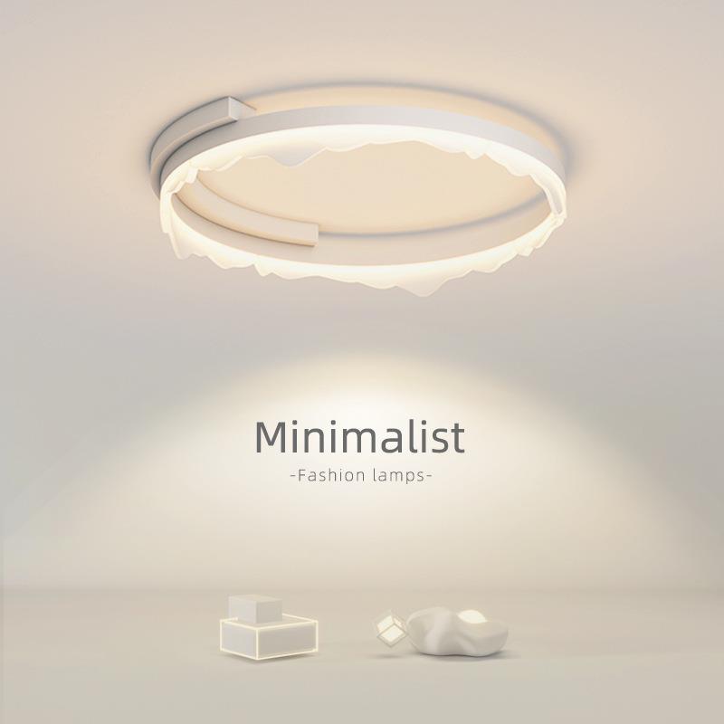 极简led吸顶灯现代简约圆形北欧网红卧室主灯家用客厅灯书房间灯