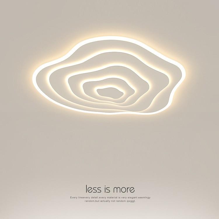 北欧极简年轮客厅灯具现代大气家用吸顶灯设计师个性艺术主卧室灯