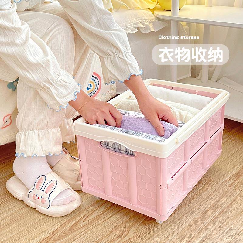 ≒拿快递小推车折叠家用轻便拉货搬运拖车可爱拉杆便携购物媛洛