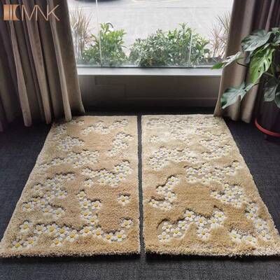 直销手工地毯高级感纺丝纯手工艺术创意新西兰羊毛客厅地毯