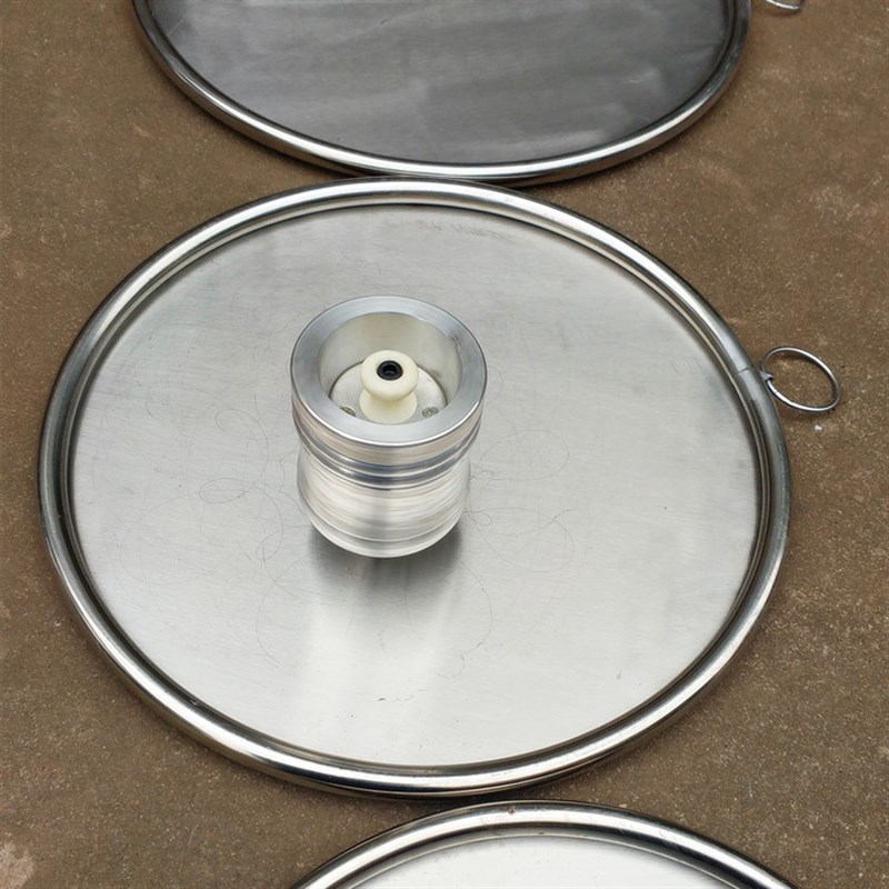 呈瑞成人健身陀螺配件不锈钢托盘 抽打金属发光发声实木底盘