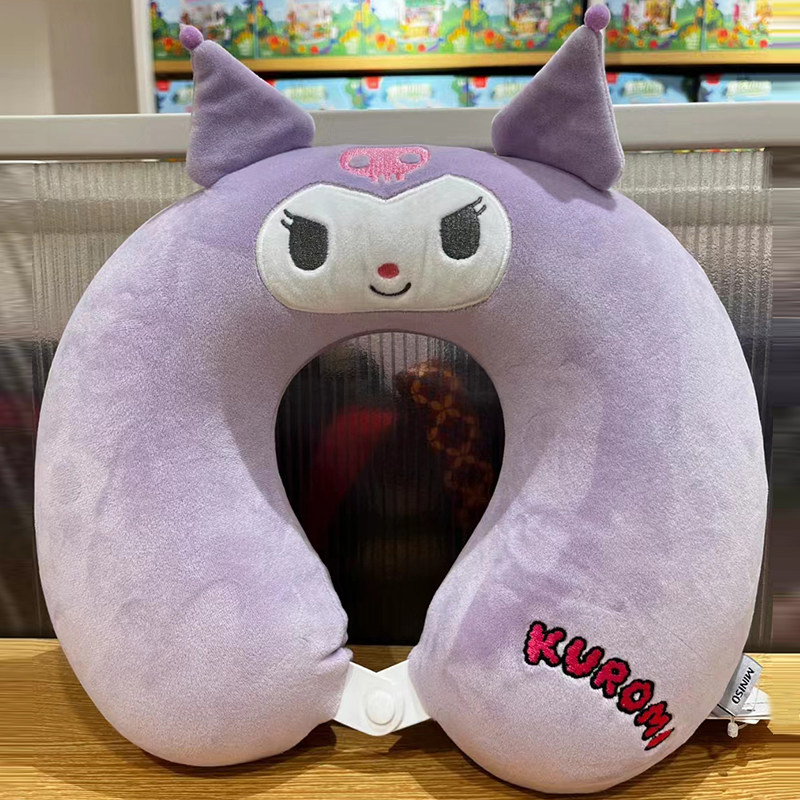 可爱u型枕卡通儿童记忆棉学生护颈u形枕头办公室靠枕睡觉神器拆洗