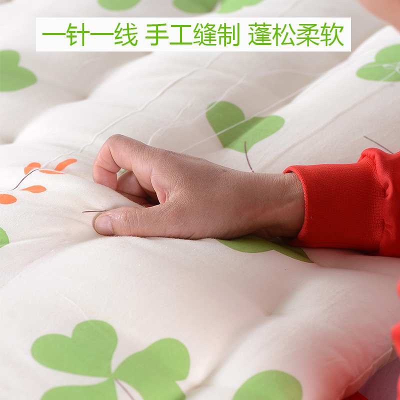 定做棉花垫被褥子双人家用1.8m床褥炕被榻榻米床垫学生宿舍加厚单