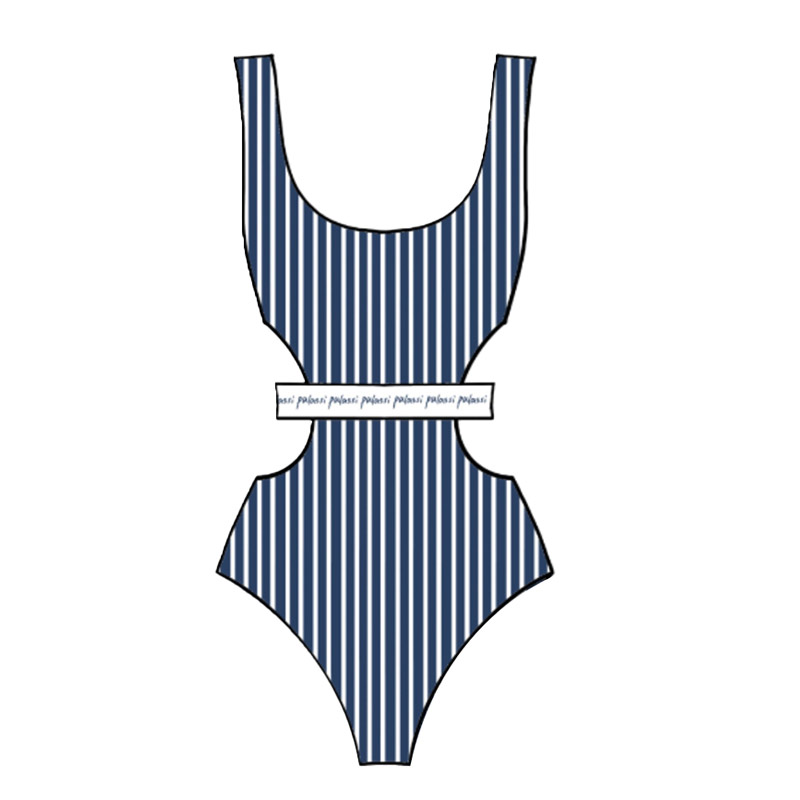 普拉施连体游泳衣女士三角时级感泳装2023夏季新款显瘦游泳衣