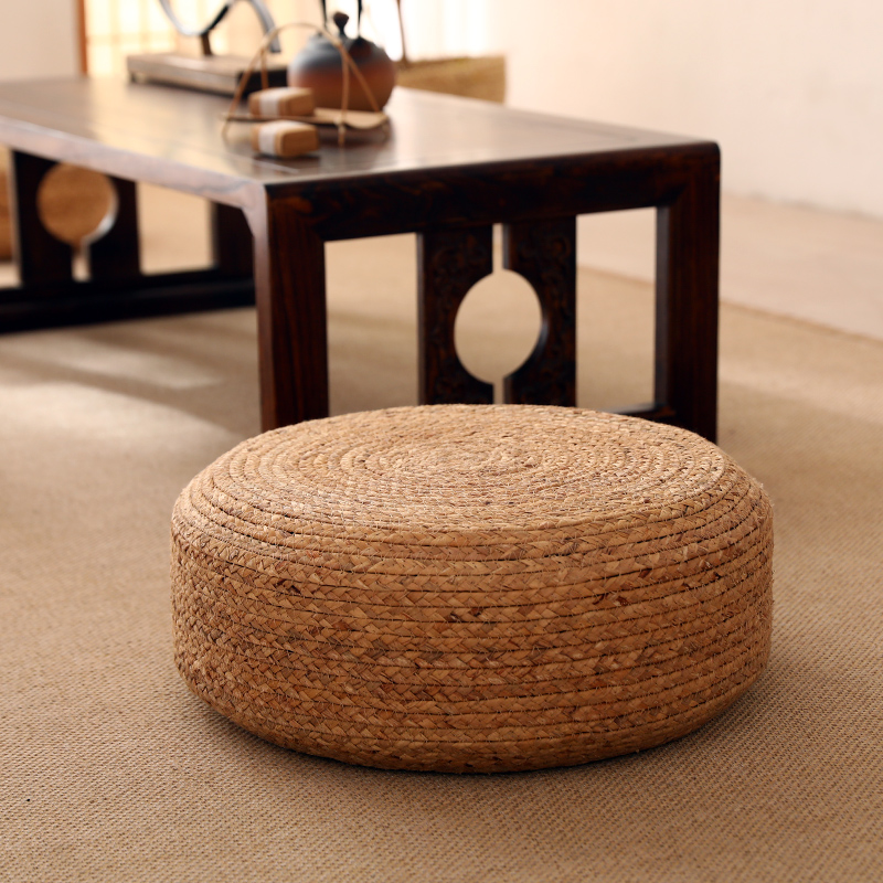 草编蒲团坐垫地上日式草垫飘窗榻榻米垫子加厚坐墩地板打坐禅修垫