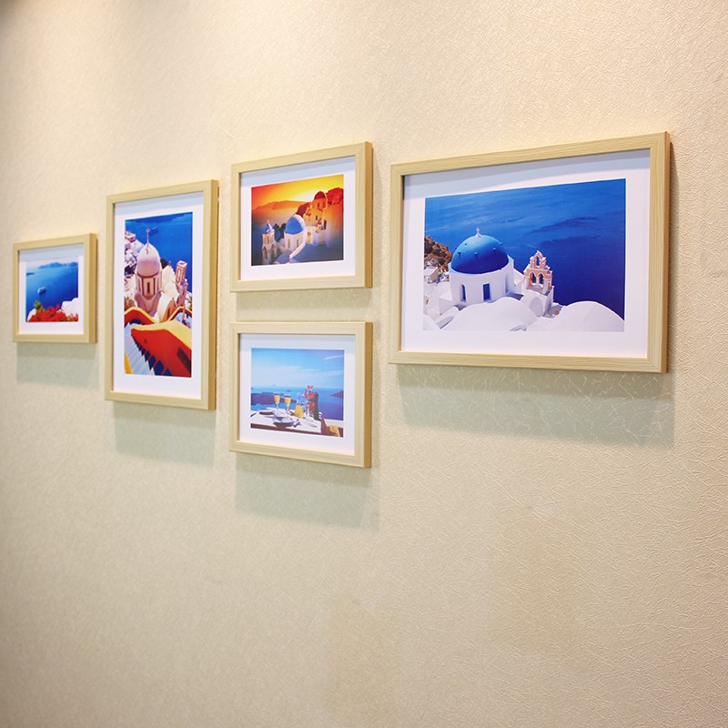 5框照片墙A4相框加8寸相框组合相框墙相片挂墙相框框背景墙装饰框