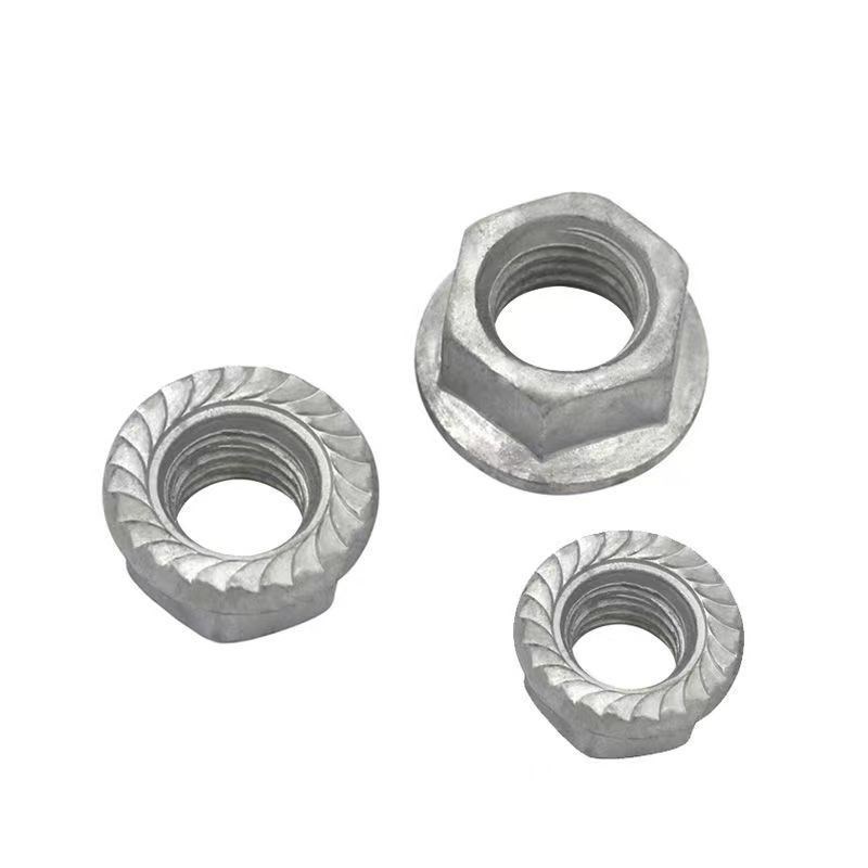 光伏U型卡m8m10螺母光伏配件压板螺丝达克罗热镀锌法兰罗帽