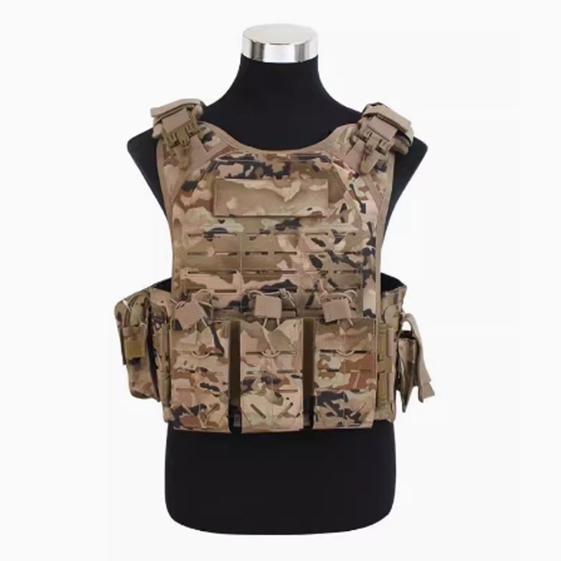 户外战术背心轻量化训练作战马甲负重背心钢丝快拆一体式防刮背心