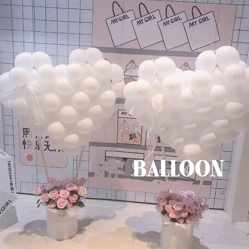 立体爱心气球鲜花抱抱桶520七夕情人节求婚告白惊喜礼物装饰布置