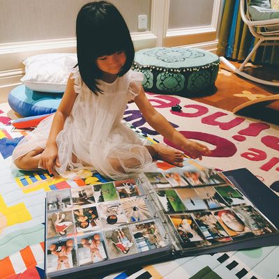 MEMOBOX儿童成长相册5寸宝宝出生纪念相册本插页式家庭影集