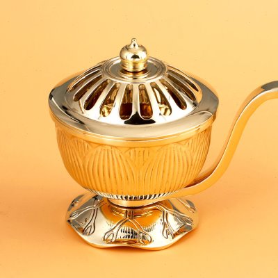 唐密黄铜一面器火供护摩炉法器东密饰品手摩炉手工打磨送礼品摆件