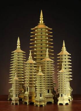 杨铜记加厚文昌塔铜工艺品摆件工艺品铜文昌塔摆件