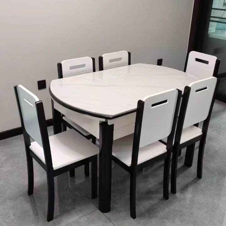 岩板餐桌椅组合小户型伸缩折叠吃饭桌子可变圆桌多功能伸缩餐桌,鲜花速递/花卉仿真/绿植园艺,割草机/草坪机,淘宝优惠券,粉丝福利购,淘宝优惠卷