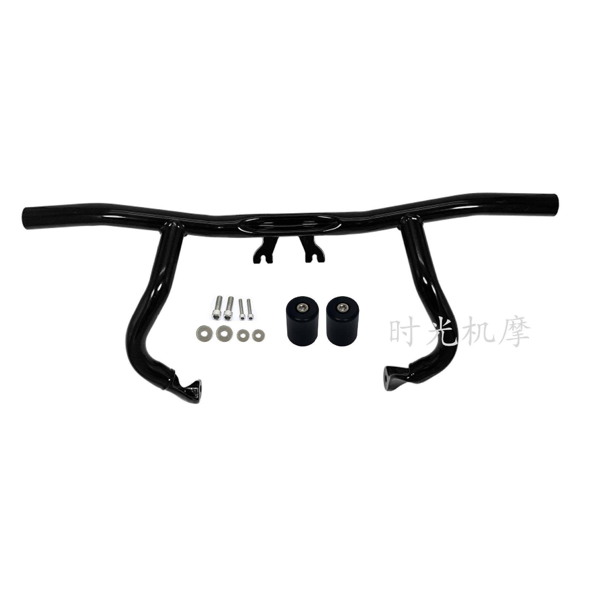 适用哈雷大道公路滑翔CVO121ST路王改装前保险杠一字杠防摔护杠