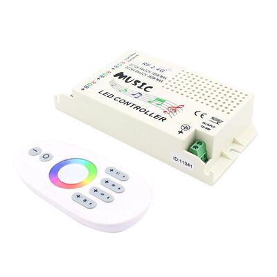 2.4GLED音乐控制器七彩音频控制器music声控灯条灯带RF