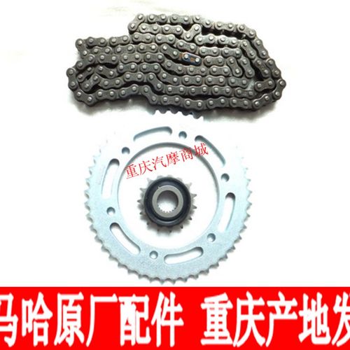 雅马哈摩托车天剑王YBR250 YS飞致250大小齿轮链轮链盘链条套链