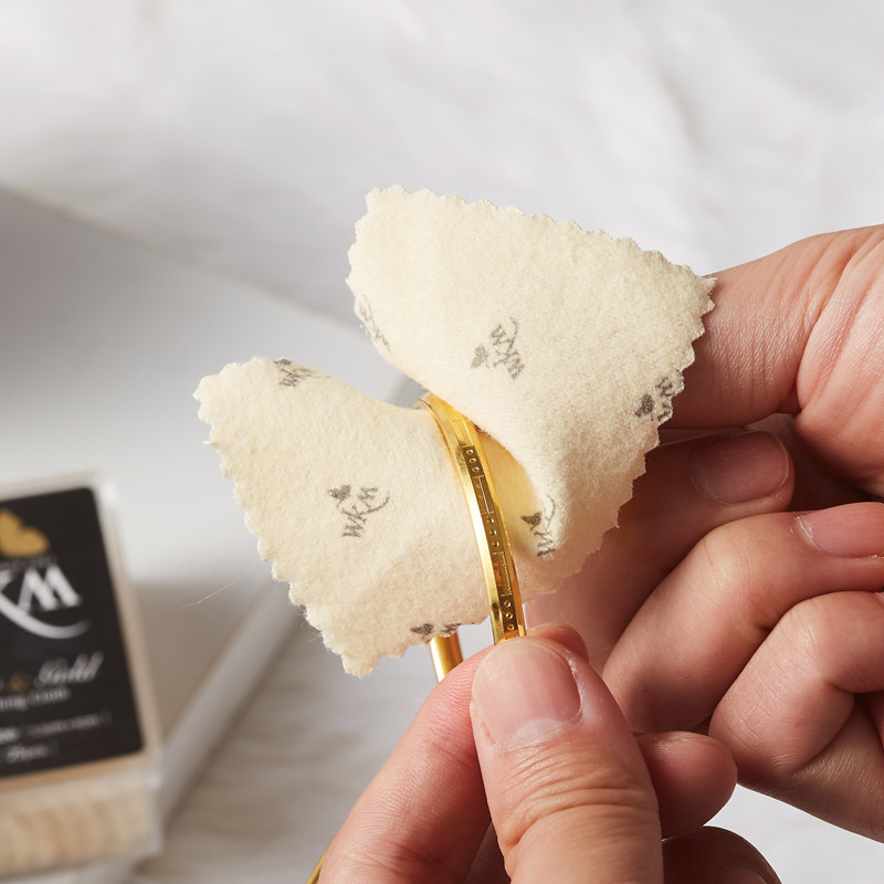 进口擦银布擦金布黄金抛光18k金纯银首饰清洁工具专业去氧化正品