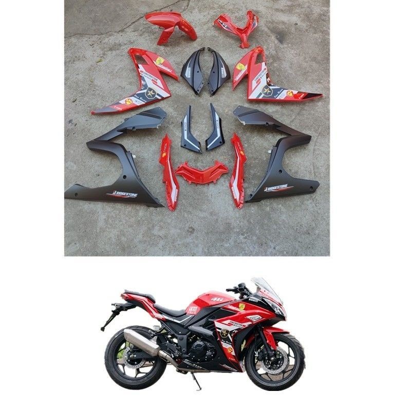 国产小忍者V6摩托车跑车烤漆件外壳配件幻速/R3/宝雕地平线