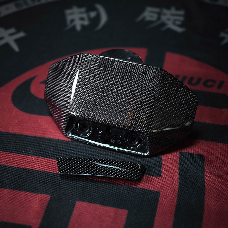 小牛电动车NXT摩托车改装碳纤维仪表挡板斜纹蜂窝锻造挡风板