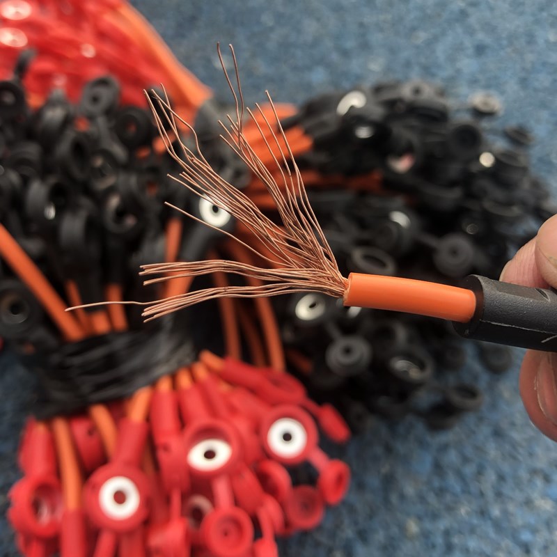 电动车电池连接线4平方电瓶车电瓶连接线48v60v84v串联线纯铜加粗