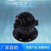 铸铁水泵底阀DN50 单向阀止回阀 100 200 H42X 150 6法兰底阀