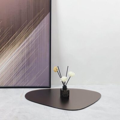 欧式轻奢高级玻璃香薰装饰托盘桌面摆件茶几餐厅酒店软装家居饰品