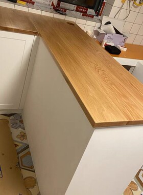 白蜡木水曲柳书架隔板桌面板台面板整张实木板楼梯踏板吧台板定制