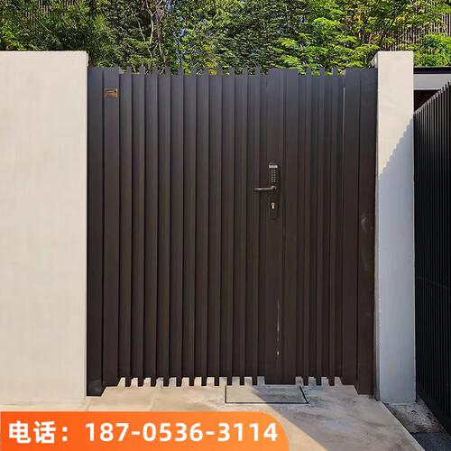 铝艺庭院大门别墅对开小门入户花园门中式门农村院子门小区双开门