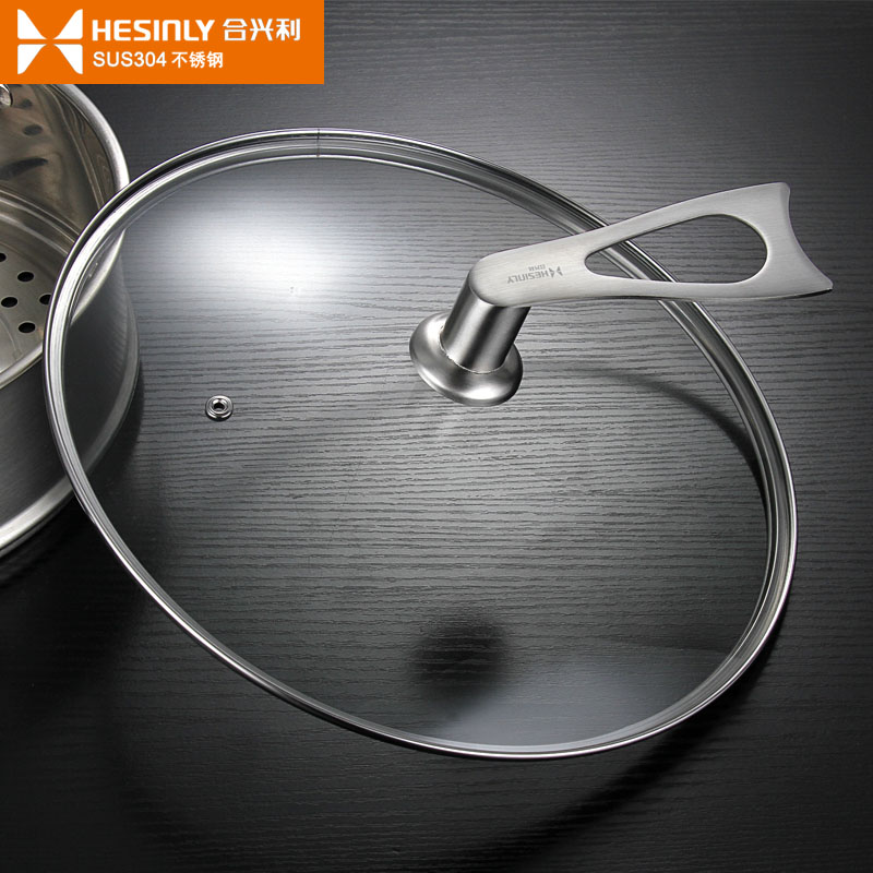 炒锅盖家用玻璃盖通用平底r煎锅炒菜锅盖子28可立式30寸32厘米34c
