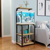 鱼缸架子底座底柜放鱼缸 架子桌子金属底架承重柜客厅小型鱼缸架