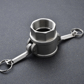 D型快速接头 不锈钢板把式 母头内螺纹 丝扣阴端 6分 304 4分 316