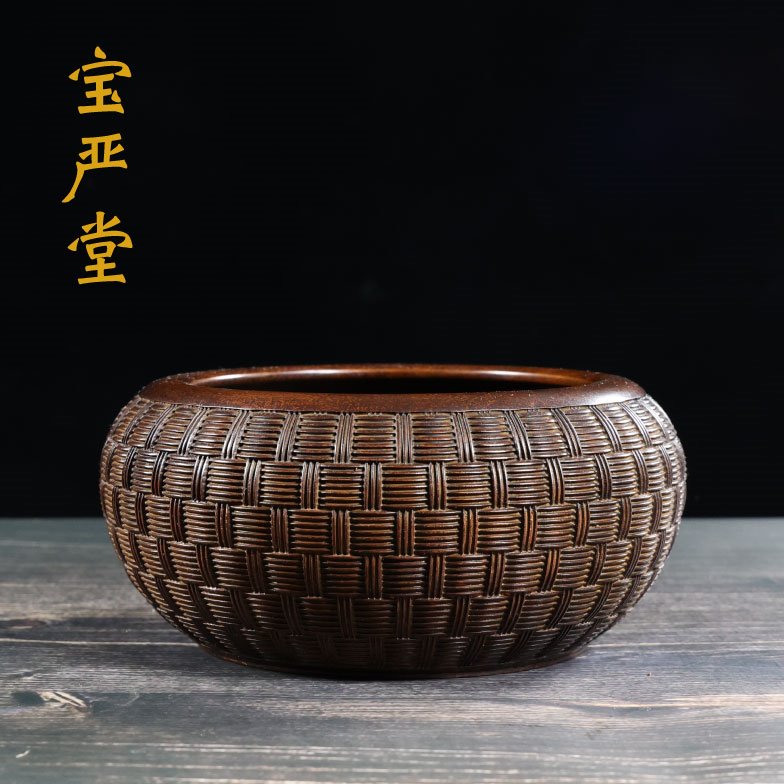 紫铜熏香炉禅意檀香炉居家古典盘香线香茶道香篆寺庙仿古宣德炉