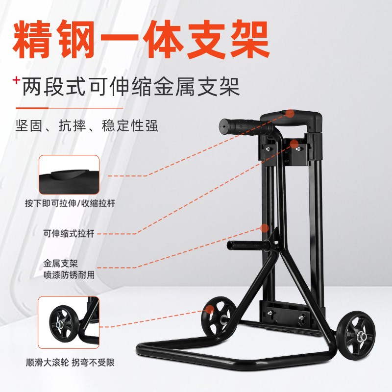 50/1b00米加厚塑料拖线盘户外电线盘收线器插线板移动式电缆盘空