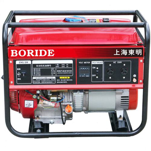 伯瑞德BORIDE 5KW单项220V小型便携式汽油发电机电动DM6500CXD-1