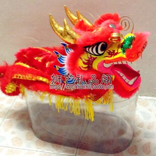 中国风民间手工艺小礼品提线木偶龙扯线舞龙南狮醒狮子节庆典灯笼