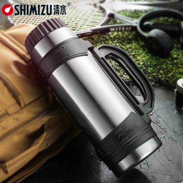 清水不锈钢大容量保温壶 登山户外车载旅行壶水壶6182-2.6 3.0 L